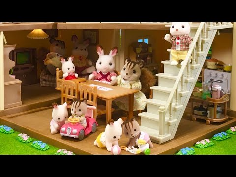 シルバニアファミリー お家 あかりの灯る大きなお家 / Sylvanian Families City House With Lights