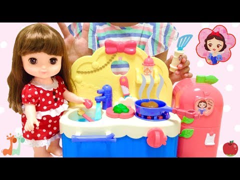 レミン&amp;ソラン しらゆきひめ あそびたっぷりキッチン お料理 / Remin &amp; Solan Doll Snow White Kitchen Toys Pretend Cooking