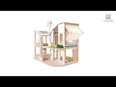 PlanToys | Green Dollhouse with Furniture