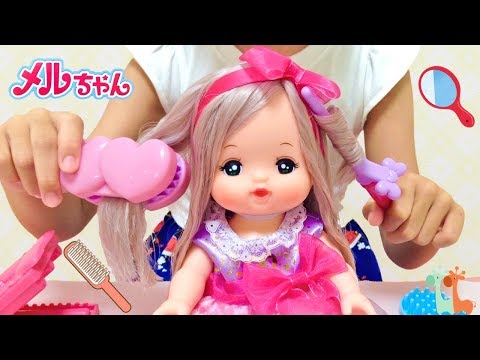 カールヘア メルちゃん ヘアアレンジ カーラー / Mell-chan Curls Doll Hair Style Playset , Crimps &amp; Curls Doll